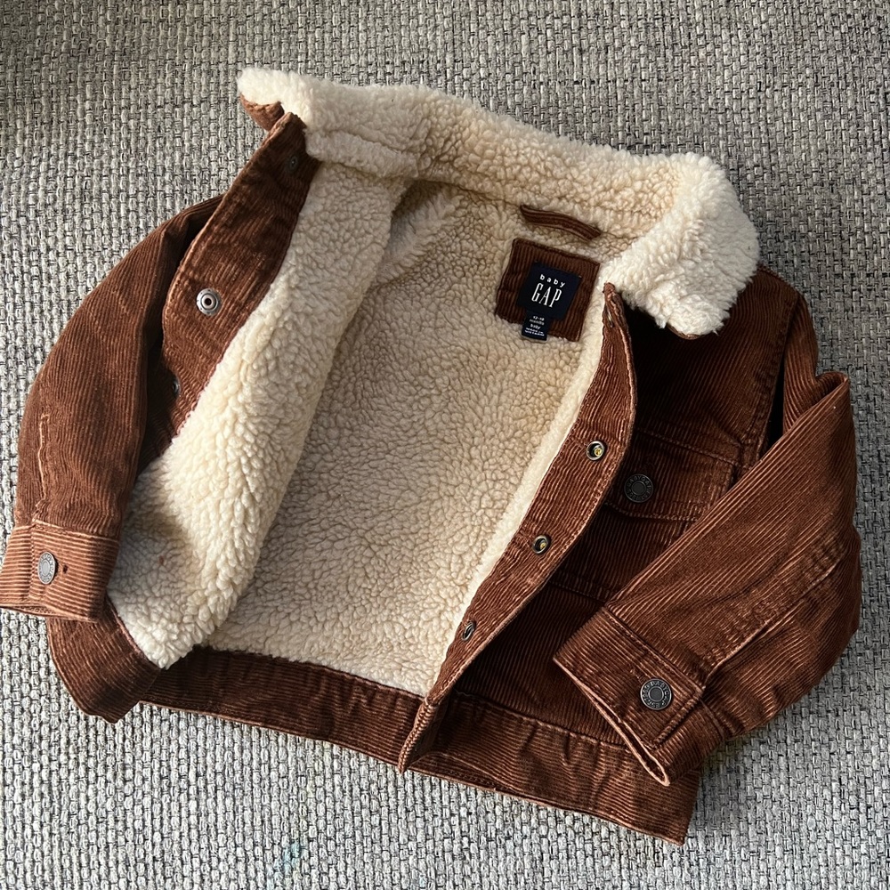 Baby Gap Sherpa-Lined Corduroy Jacket